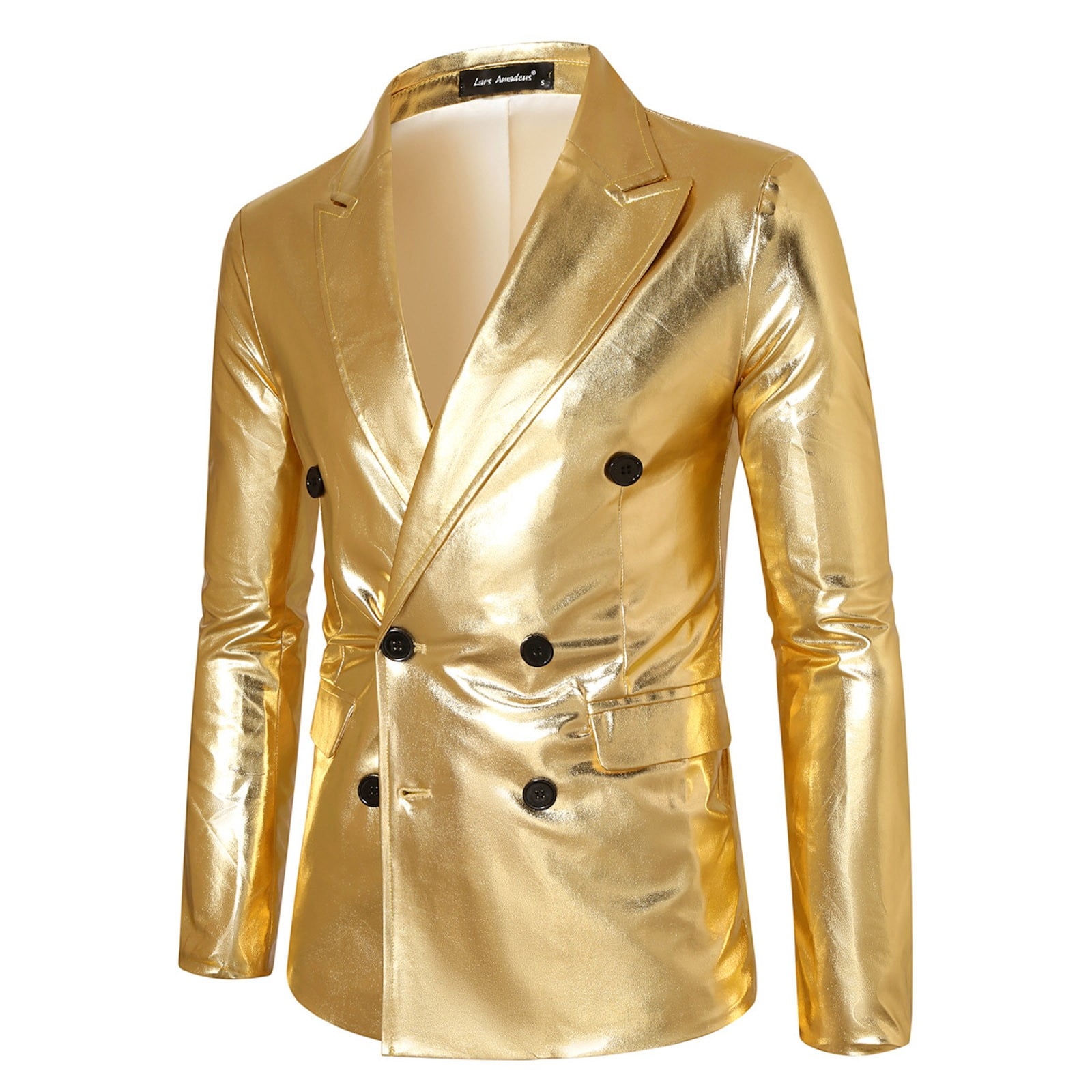 FYEGRE Sequin Blazer Sparkle Suit Disco Prom Jacket Party Shiny Tuxedo ...