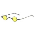thumbnail image 1 of FYEGRE Shades Hop Retro Round Shape Fashion Sunglasses for Women and Men with Yellow, 1 of 2
