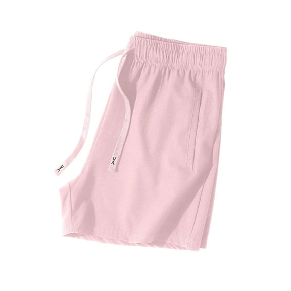 FYEGRE Striped Women's Pants Women's High Waisted Straight Leg Trousers for Casual Wear Running Sports Comfortable Breathable Fabric Workout and Light Pink L