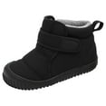 thumbnail image 1 of FYEGRE Stylish Girls Velvet Boots Flat Sole Design Warm Winter Footwear Comfortable Durable Outdoor Casual Shoes For Children Black 4-4.5 Years, 1 of 7
