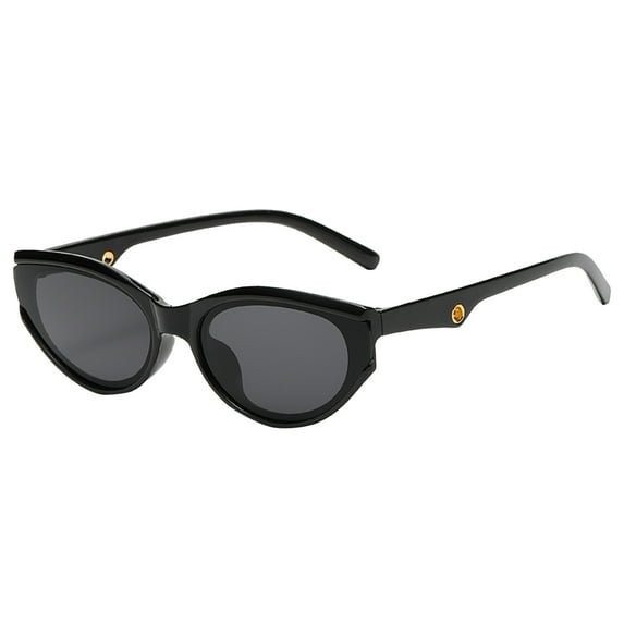 FYEGRE Stylish Transparent Retro Wide Frame Sunglasses for Adults Unisex Fashion Multicolor Summer Personality Shades Black