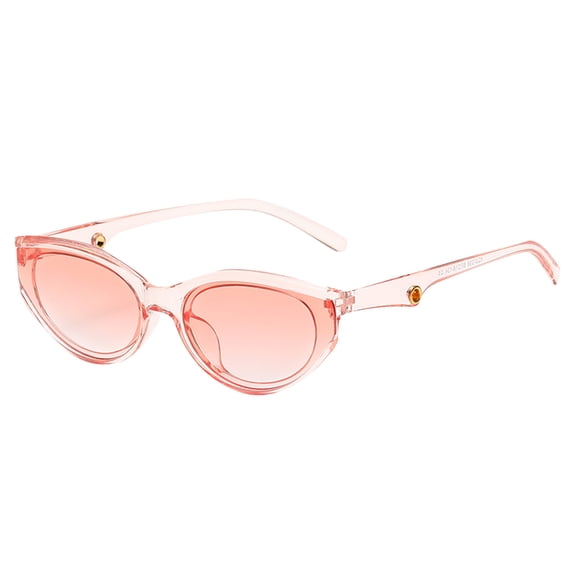 FYEGRE Stylish Transparent Retro Wide Frame Sunglasses for Adults Unisex Fashion Multicolor Summer Personality Shades Pink