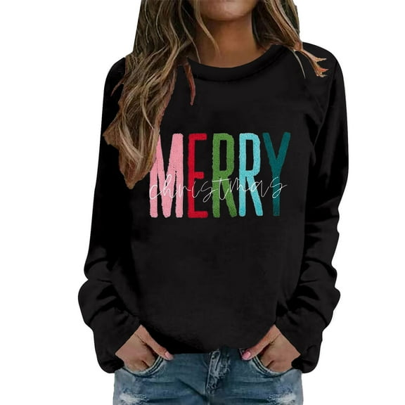 FYEGRE Themed Casual Crewneck Sweatshirt Long Sleeve Pullover Soft Loose Fit Daily Wear For Holiday Season And Fall Winter Comfort Outfits Black XXXL
