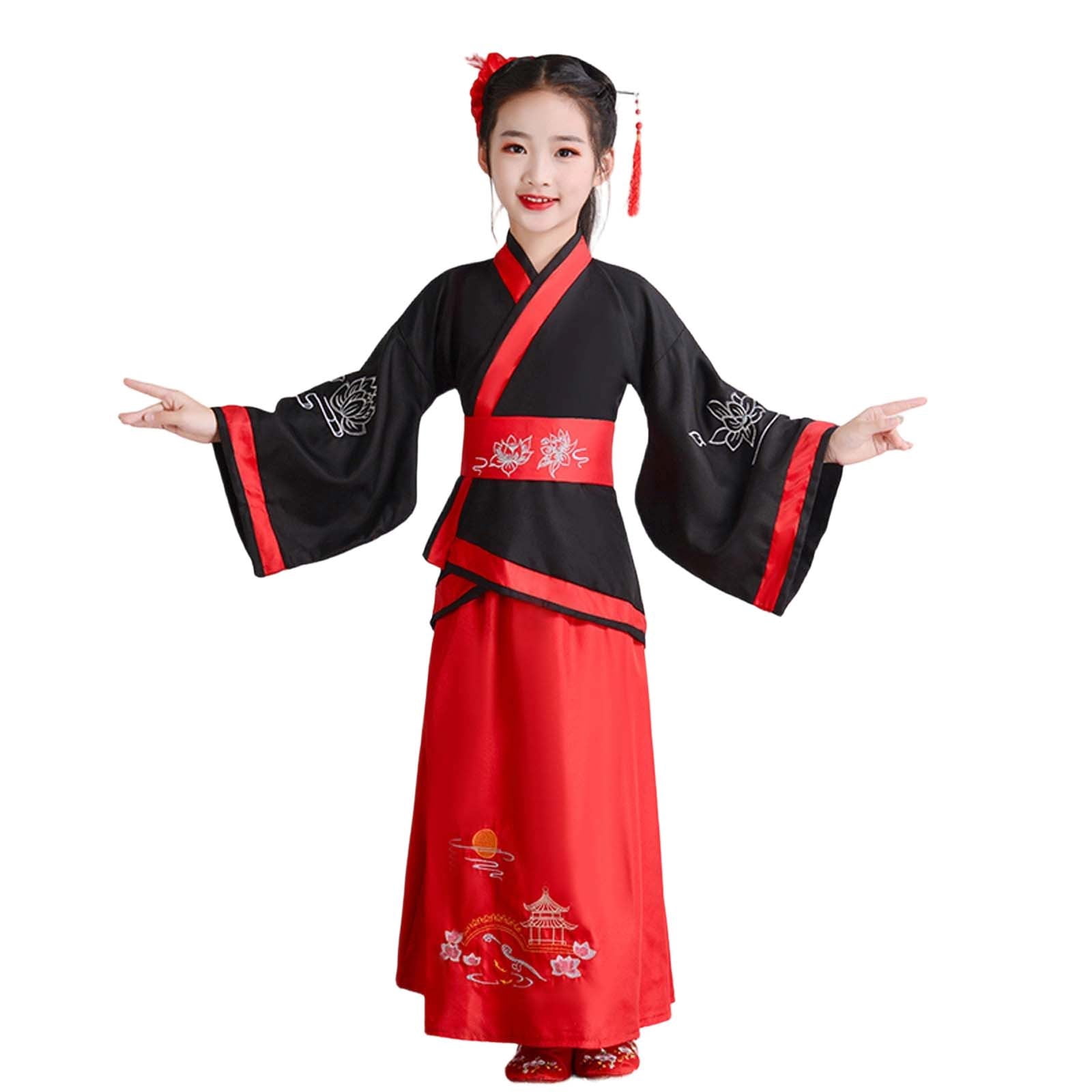 FYEGRE Traditional Chinese Ancient Performance Outfit for Children ...