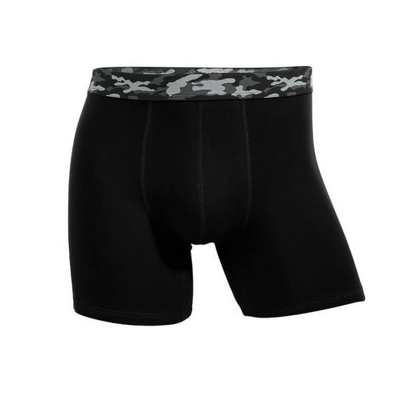 FYEGRE Washable & Reusable Urinary Incontinence Cotton Boxer Brief Underwear for Men Black XXL