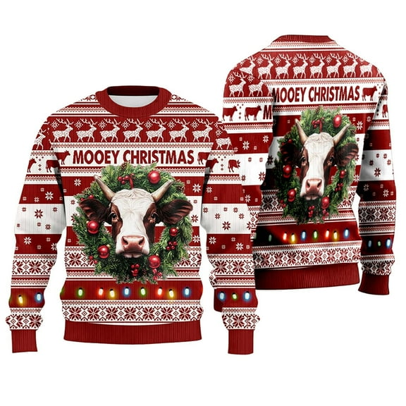 FYEGRE Winter Knitted Ribbed Crewneck Sweatshirt Cozy Soft Casual Long Sleeve Pullover Top Warm Fall Holiday Fashion Apparel Purple XL