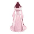 thumbnail image 1 of FYEGRE Women Court Dress Plus Size Long Sleeve Sweetheart Gothic Dress for Events and Formal Occasions Pink XXXXXL, 1 of 3