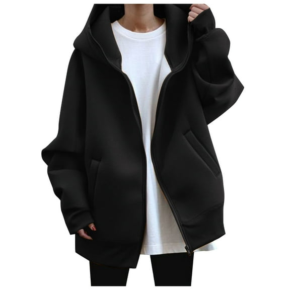 FYEGRE Women's Casual Hoodie Women's Long Sleeve Irregular Hem Pullover Soft Loose Fit Print Sweatshirt Elegant Casual Warm Fashion Top for Daily Wear Black XXXXXL