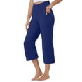 thumbnail image 1 of FYEGRE Women's Casual Pants Women's High Waist Cropped Casual Pants for Daily Wear Yoga Comfort and Summer Style with Soft Stretch Fabric Ideal Blue XL, 1 of 7
