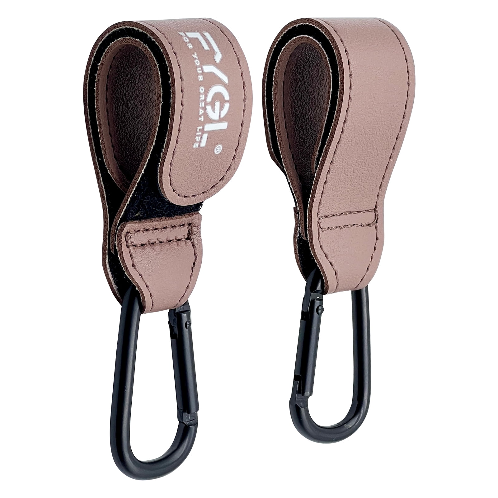 FYGL Stroller Hooks - Leather Buggy Clips, Pushchair Carabiner Clip for ...