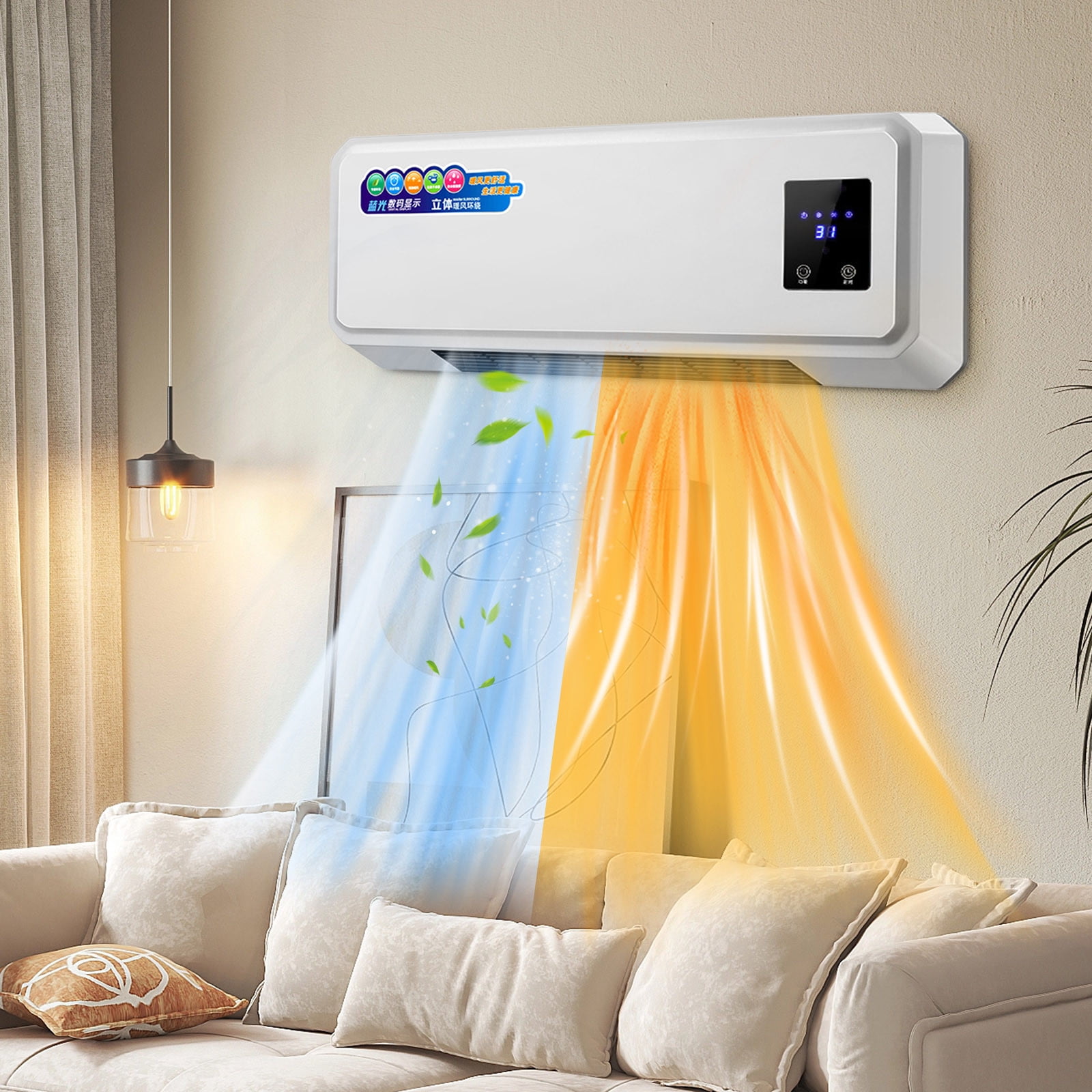 FYHALE 10,000 BTU 115v Window & Wall Unit, AC Unit Cools Up to 600 Sq ...