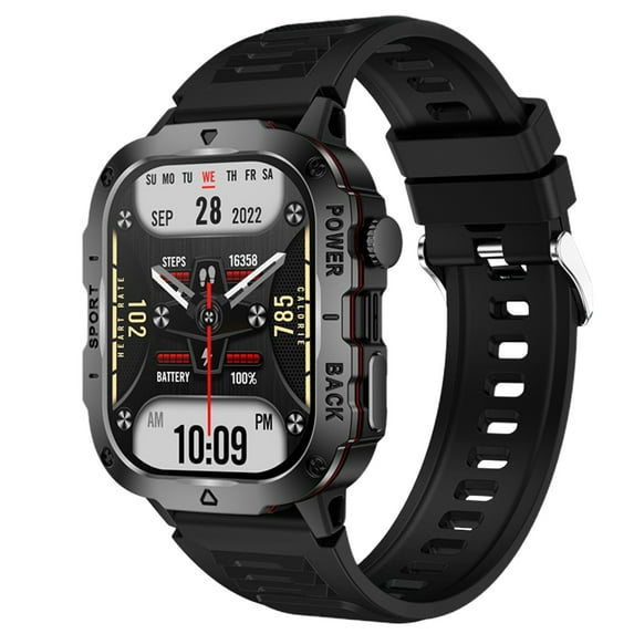 FYHALE 2025 New Men Women's Smart Watch, 1.77" HD Screen Smart Sports Watch with Bluetooth Calling (Answer/Make/Message), IPX8 Waterproof, Smartwatch for Android and lPhone, for Gift Black