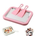 thumbnail image 1 of FYHALE 2026 New Rolled Ice Cream Maker, At-Home Ice Cream Roller Maker 2 Scrapers, Ice Cream Instant Freeze Tray, DIY Fun Easy Bake Ice Cream Maker for Yogurt, Sorbet (Pink), 1 of 7