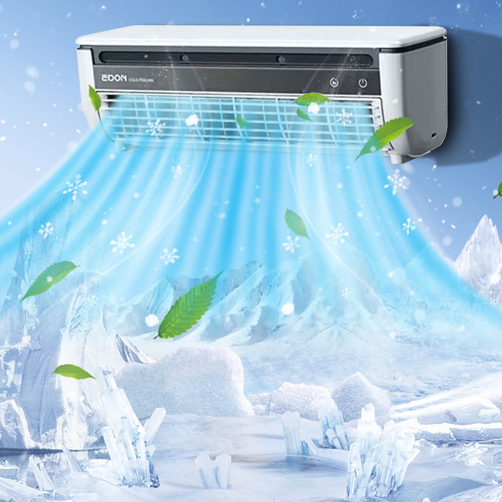 FYHALE 5000 BTU Small Window Air Conditioner, Up to 150 Sqf, Window AC Units with Cool and Fan Functions, Ductless AC Unit, White