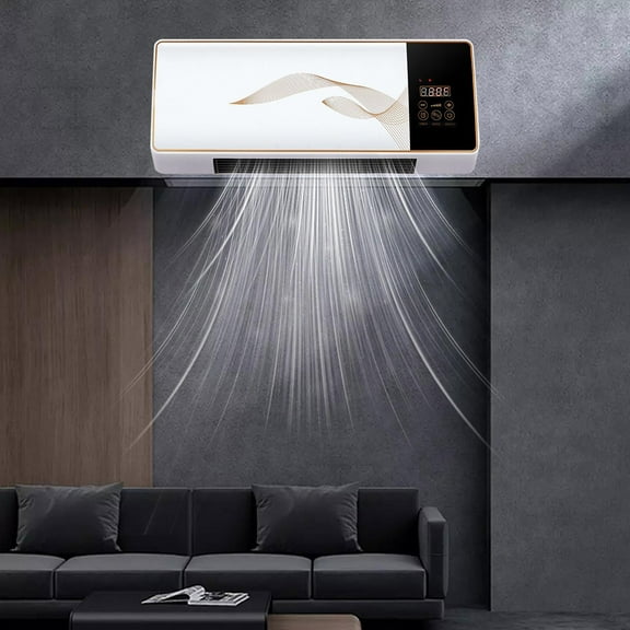 FYHALE 8,000 btu Through-the-Wall Air Conditioners, Cools Up to 350 Sq.Ft., Quiet Operation, Electronic Control with Remote, 2-Way Air Deflection, 115V, White