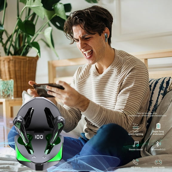 FYHALE Black-tech Wireless Gaming E-sports Zero-latency Gaming Bluetooth Headset