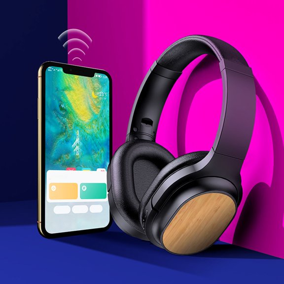 FYHALE Bluetooth Headphones Over-Ear, Wireless Headphones Microphone, HiFi Stereo Foldable Lightweight Headset for Cellphone & PC