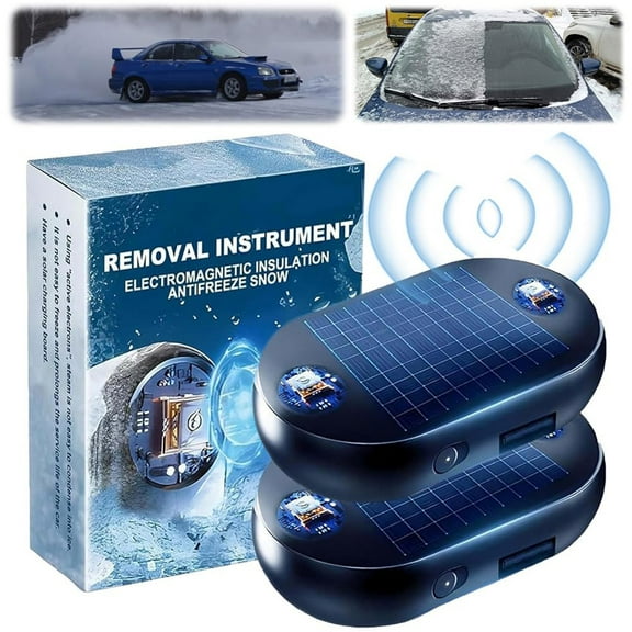 FYHALE Car Interference Antifreeze Device Electromagnetic Molecular Interference Antifreeze Snow Removal Tool, Antifreeze Snow Removal Instrument, Auto Kinetic Molecular Heating De-Icing (2 Pcs)
