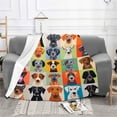 thumbnail image 1 of FYHALE Dog Throw Blanket 80x60 Inches Soft Cozy Blanket for Couch Car Bed Family Blanket Holiday Decoration Gift, 1 of 6