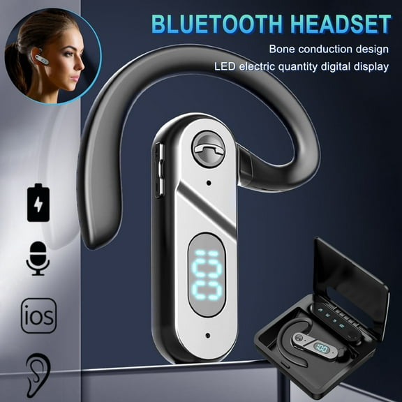 FYHALE Ear Stereo In-ear Earphones Bluetooth Headphones Handsfree Wireless Headset Business Headset Drive Call Sports Earphones