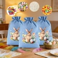 thumbnail image 1 of FYHALE Easter Bunny Drawstring Gift Bags 3 Pack Linen Burlap Candy Treat Pouches with Rabbit Egg Print Reusable Party Favor Bags for Easter Gifts Toys Storage, 1 of 6