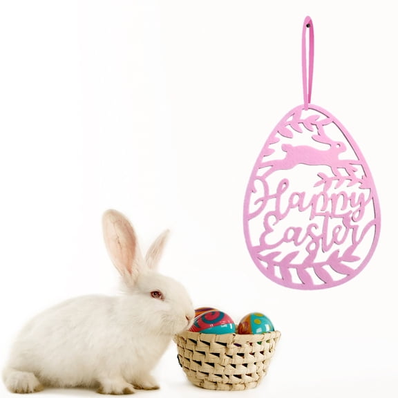 FYHALE Easter Hanging Eggs Door Decorations Happy Easter Ornaments Favors Supplie