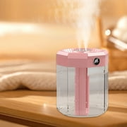 FYHALE Evaporative Humidifiers, Portable Desk Humidifier, Cool Mist Humidifier, Small Humidifier for Home Bedroom office, Plants, Three-Head Spray, Night Function