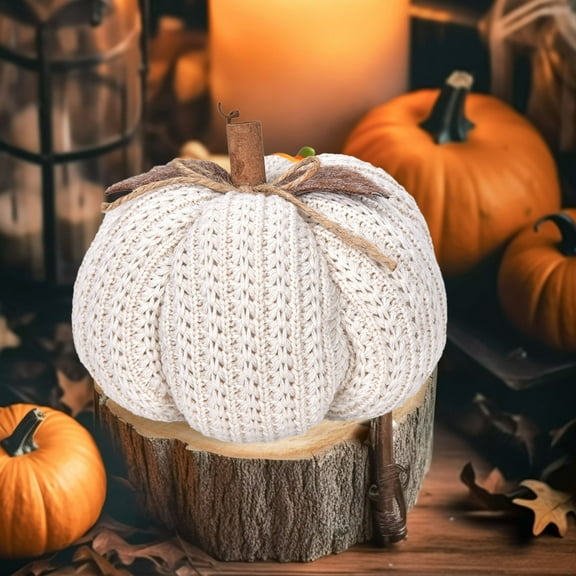 FYHALE Fall Decorative Pumpkins Shaped Pillows Cute Shaped Cushion Pumpkin, Plush Stuffed Halloween Home Decorations, Modern Fall Home Decor, White