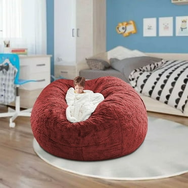 FYHALE Giant Bean Bag Chair Bed for Adults, Beanbag Lazy Chair, Large Sofa Couch, Machine Washable(5 ft)