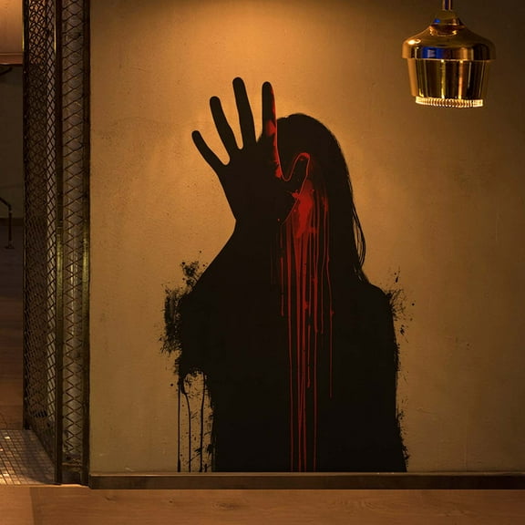 FYHALE Halloween Scary Faceless Ghost Bedroom Living Room Home Decoration Wall Stickers