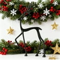 thumbnail image 1 of FYHALE Imitation Metal Reindeer Statues Modern Xmas Figurines Metal Deer Decor for Home and Christmas Gift, 1 of 5