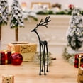 thumbnail image 1 of FYHALE Metal Reindeer Christmas Decor Black Metal Reindeer Figurines 2026 New Reindeer Christmas Tabletop Ornaments, 1 of 5