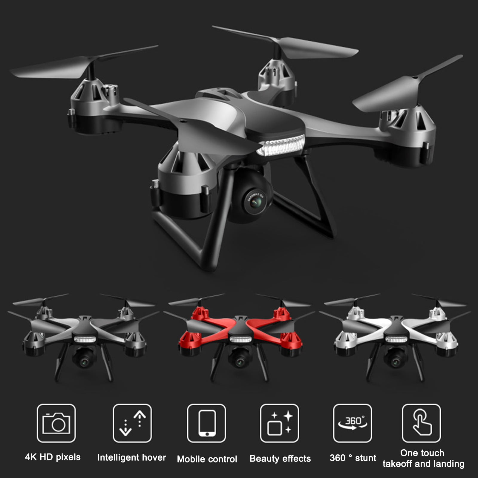 FYHALE Mini Drone JC801 with Camera 800W WiFi FPV RC Drone Onekey ...