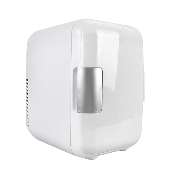 FYHALE Mini Fridge with Freezers, 4L Compact Fridges, One Door, Low Noise, Refrigerator for Office, Apartment and Car, Outdoor Portable Freezer(White)