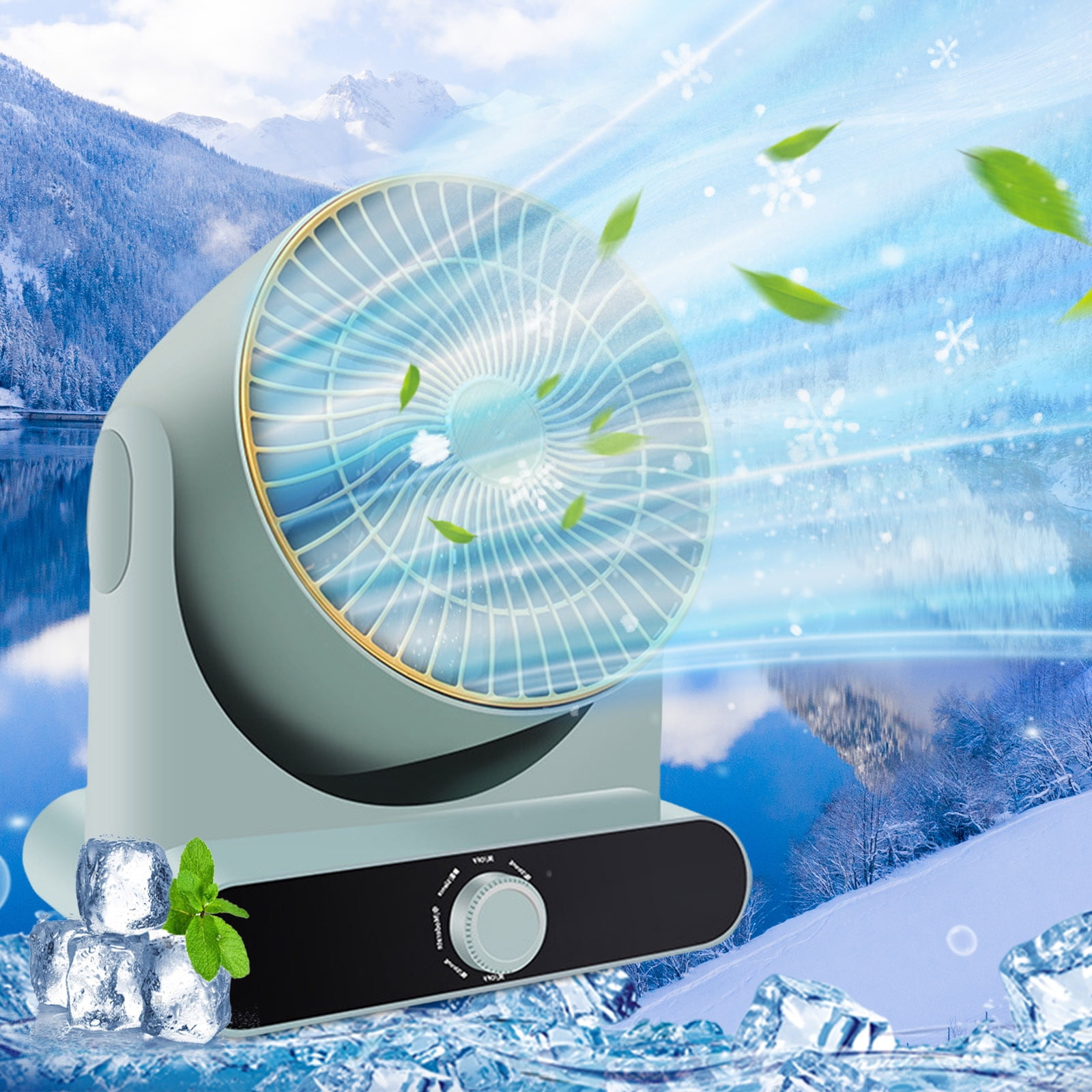 FYHALE Mini Turbo Cooler Home Circulation Fan, Swamp Cooler Air ...