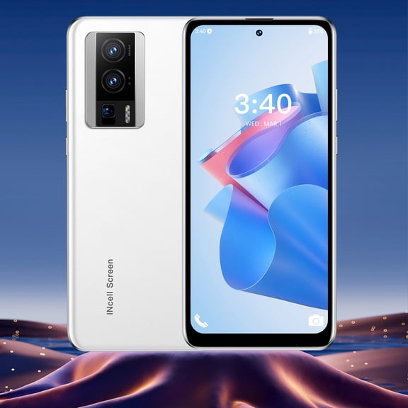 FYHALE Phone 8GB 6.6 Inch Screen Mobile Phone Sim Facial Unlock Game Phone System Smartphones