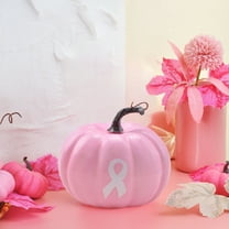 FYHALE Pink Pumpkin Pillow - Thanksgiving and Halloween Charity Pumpkin Ornament
