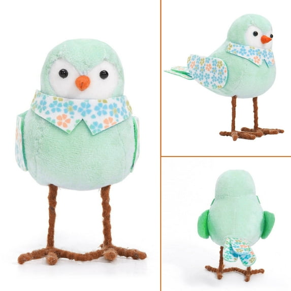 FYHALE Plush Bird Decorations Bird Figurines Doll Table Ornament Plush Sparrow Fabric Sparrow for Gifts Indoor Outdoor Office Garden Birthday Party Favors Ornaments(Easter)