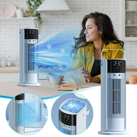FYHALE Portable Air Conditioners Fan, 120 Oscillating Evaporative Mini Room Air Conditioners, Portable AC Unit Air Cooler, 4 in 1 Humidifier Fan Conditioner, AC Portable for Room Office (White)