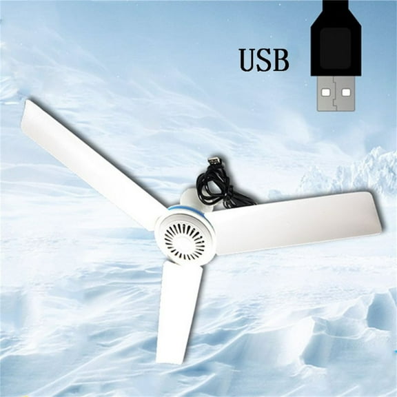 FYHALE Portable Ceiling Fan Mini USB Tent Fans Small Household Silent Strong Sind Fans 5V