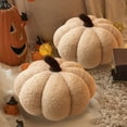 thumbnail image 1 of FYHALE Pumpkin Pillow Fall Pillows Fluffy Soft Plush Throw Pillows for Thanksgiving Sofa Bed Bedroom Home Fall Decor(13.78 Inches, Khaki), 1 of 6