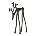 thumbnail image 1 of FYHALE Reindeer Christmas Decor, Thin Shaped Cast Black Reindeer, Reindeer Figurines Christmas Desktop Decoration(B), 1 of 4