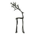 thumbnail image 1 of FYHALE Reindeer Statues Imitation Metal Deer Sculpture, Black Reindeer Christmas Decoration, Deer Figurines Tabletop Ornaments for Mantel Fireplace Living Room Bedroom Home Decor (A), 1 of 6