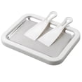thumbnail image 1 of FYHALE Rolled Ice Cream Maker Kit, Ice Cream Roller Maker with 2 Scrapers, At-Home Rolled Ice Cream Tray, DIY Homemade Ice Cream Maker Machine, Instant Easy Bake Ice Cream Maker (White), 1 of 7