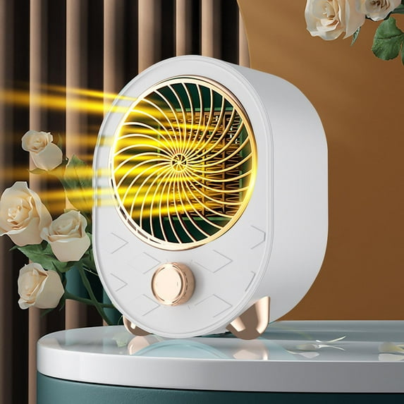 FYHALE Space Heater for Home Large Room Electric Heater Fan Desktop Heating Heater Household Vertical Fast Heating Energy-saving Tilting Power-off Portable Heater