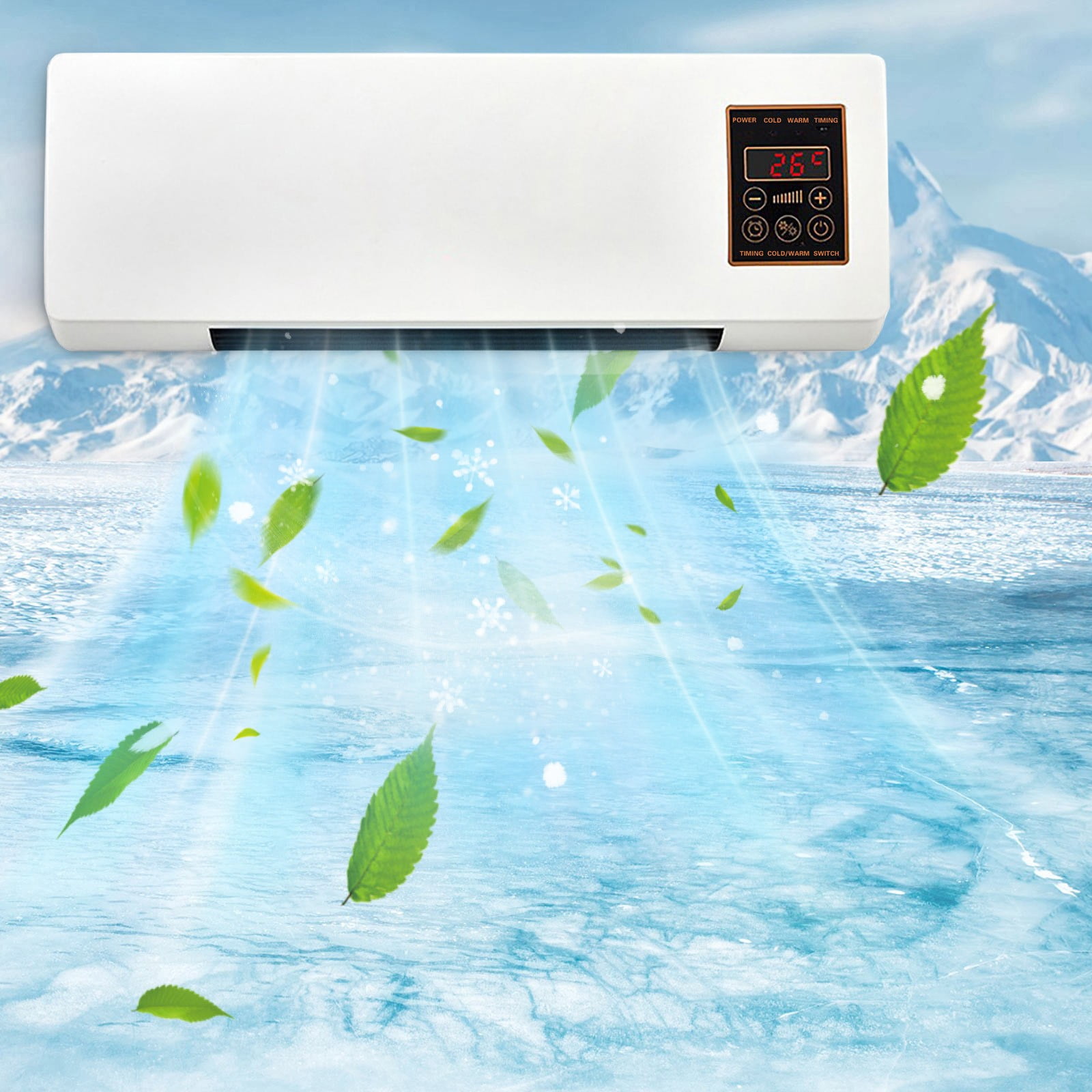 FYHALE Through-the-Wall Air Conditioners, Ductless Air Conditioner & Heater with Remote Control, Indoor Wall Mount AC Unit