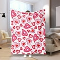 thumbnail image 1 of FYHALE Valentines Day Blanket, Valentines Blanket Red Pink Heart Plaid Fuzzy Blanket Romantic Love Heart Decorative Soft Cozy Flannel Blanket for Mom Couple Home Bed Sofa Couch Chair, 40 x 30 Inch, 1 of 6