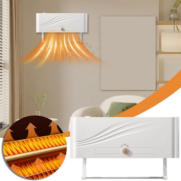 FYHALE Ventless Portable Air Conditioners No Hose, Wall Air Conditioner with Heaters 5000 BTU, Ac Heating System with Remote for Home Bedroom Office