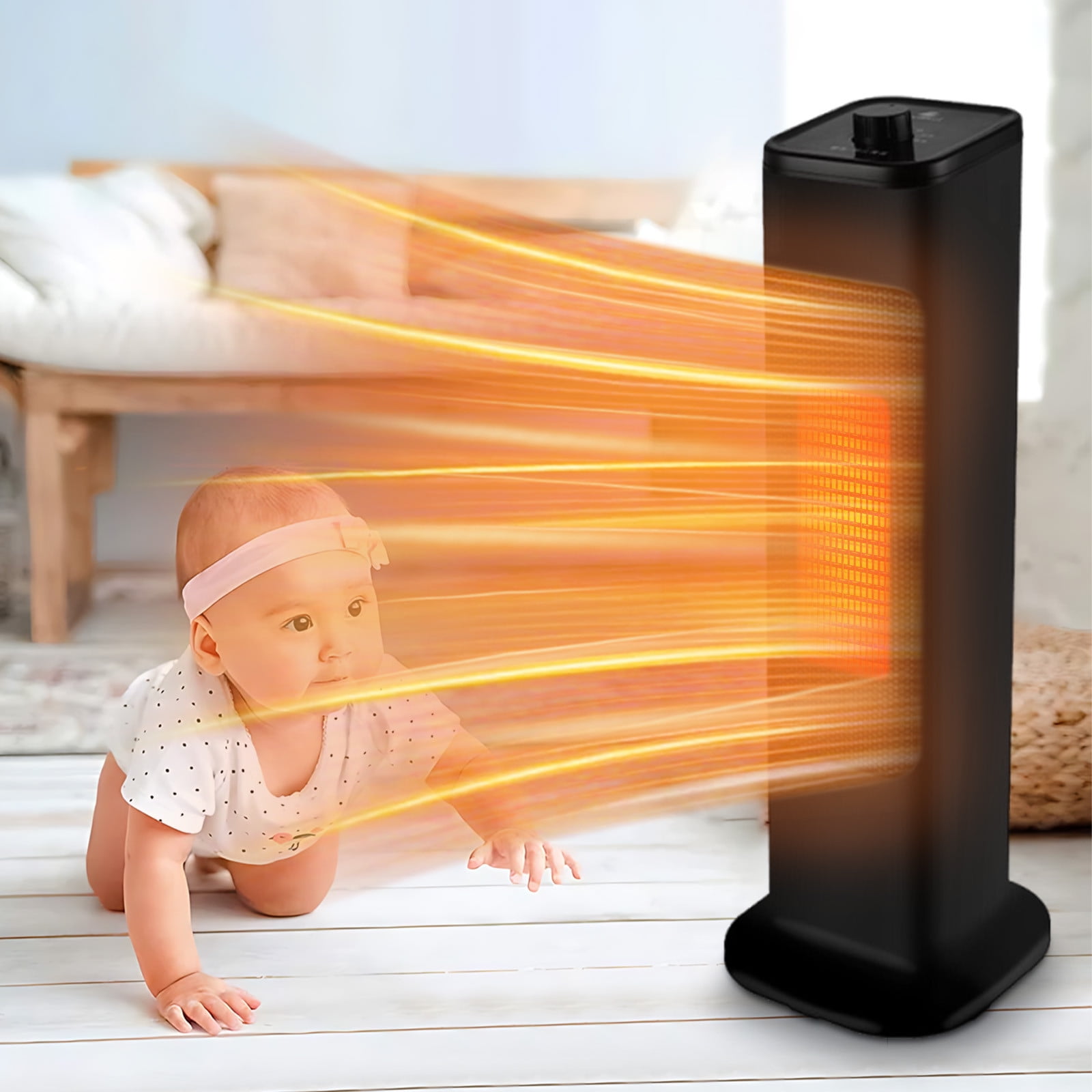 FYHALE Vertical Heaters, Multifunctional Space Heater for Bedroom ...