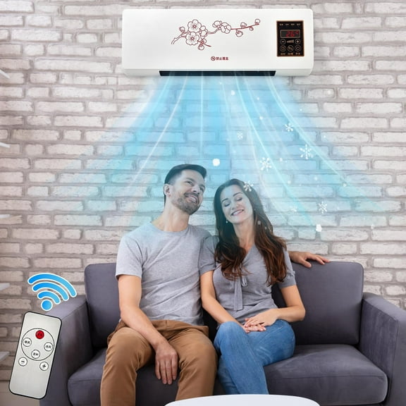 FYHALE Wall-Mount Air Conditioners 10000 BTU, 750 Sq.Ft, Energy Efficient Room Air Conditioning, Cold and Warm Dualss-use, White